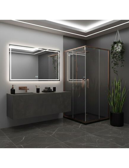 Rea Sanitary Kabina prysznicowa Rea City 80x80 Miedź Szczotkowana, изображение 5