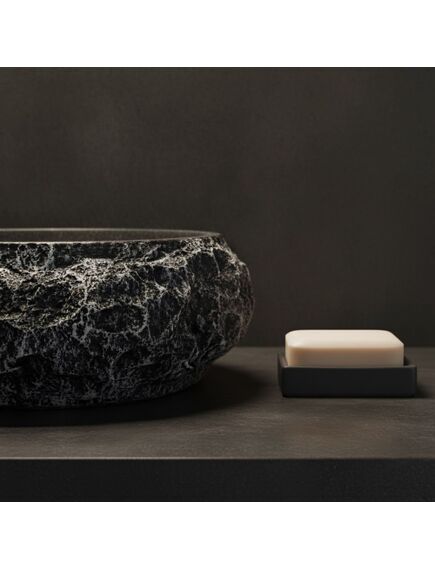 Rea Sanitary Umywalka nablatowa Rea Mika Gabro Black, 4 image