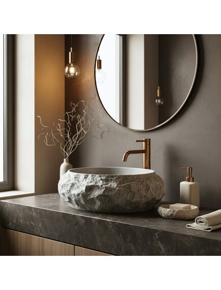 Rea Sanitary Umywalka nablatowa Rea Mika Gabro, 4 image