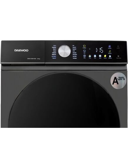 Daewoo Стиральная машина Daewoo DWD CS8014SK, 8 кг, инверторный двигатель, 1400 об/мин, класс A, 16 програм, изображение 4