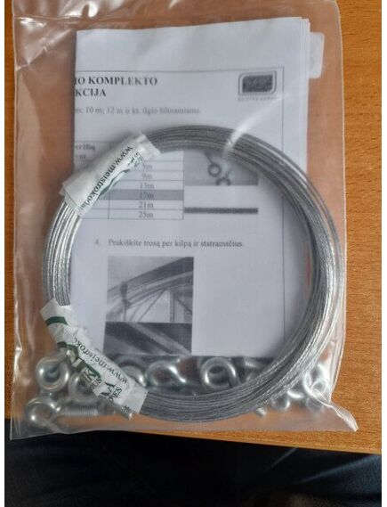 Augu iesiešanas komplekts siltumnīcām 14m;