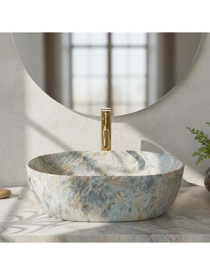 Rea Sanitary Umywalka Nablatowa REA Amelia Ruststone 48, изображение 3