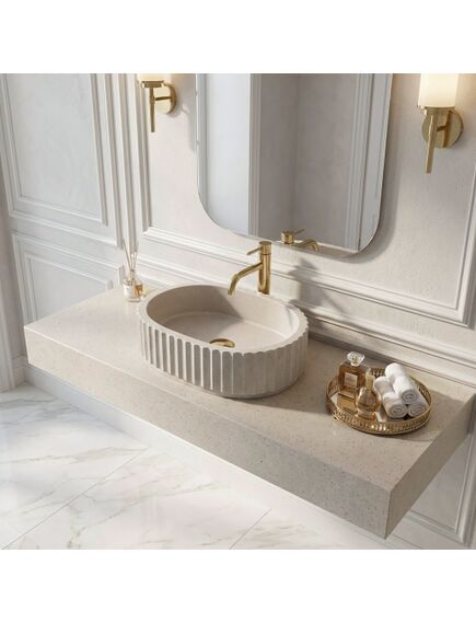 Rea Sanitary Umywalka nablatowa Rea Margaret Beige, изображение 5