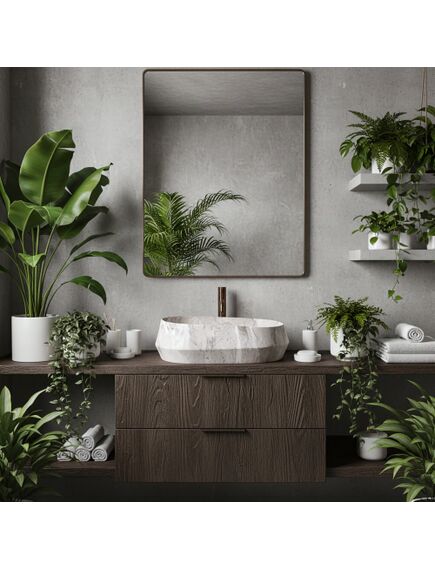 Rea Sanitary Umywalka nablatowa Rea Zoe Rock, 5 image