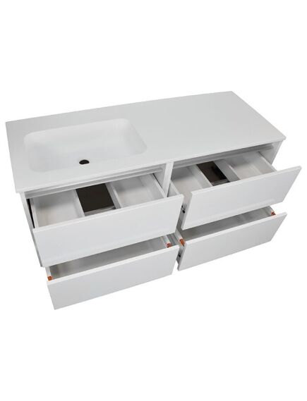 Kame Vonios spintelė KAMĖ City 120-2 su praustuvu LUNASTONE, 2 image