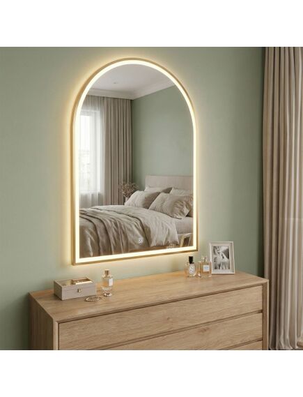 Rea Sanitary LUSTRO ŚCIENNE LED 60x100cm DART GOLD, 4 image