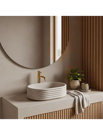 Rea Sanitary Umywalka nablatowa Rea Nicoletta Beige, изображение 5