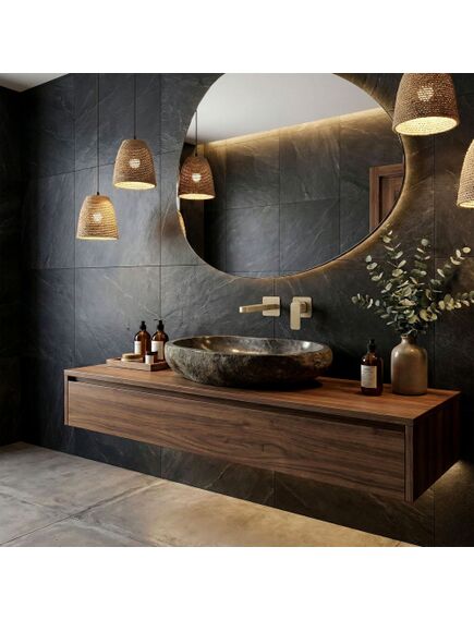 Rea Sanitary Bateria Umywalkowa Podtynkowa REA Arlo Złota Szczotkowana, изображение 4