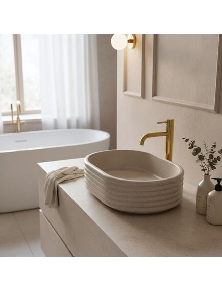 Rea Sanitary Umywalka nablatowa Rea Nicoletta Beige, изображение 3