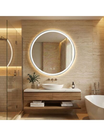 Rea Sanitary LUSTRO ŚCIENNE LED 90cm MMJ stal szczotkowana, 2 image