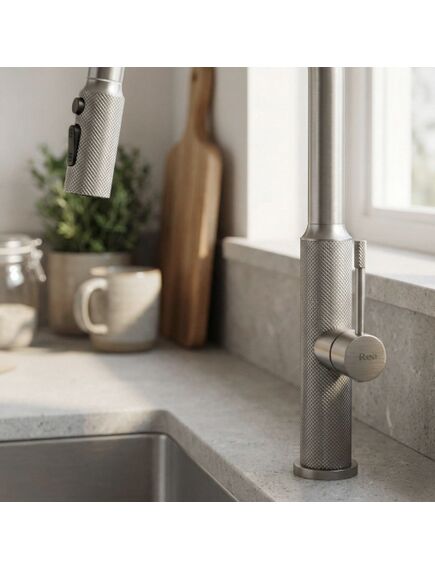 Rea Sanitary Bateria kuchenna Rea Master Nikiel Szczotkowany, изображение 5