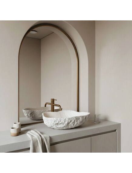 Rea Sanitary Umywalka nablatowa Rea Isla Shiro, 4 image