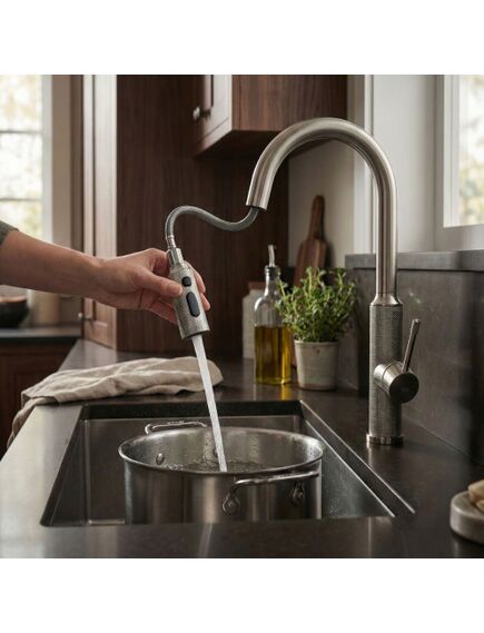 Rea Sanitary Bateria kuchenna Rea Master Nikiel Szczotkowany, изображение 7