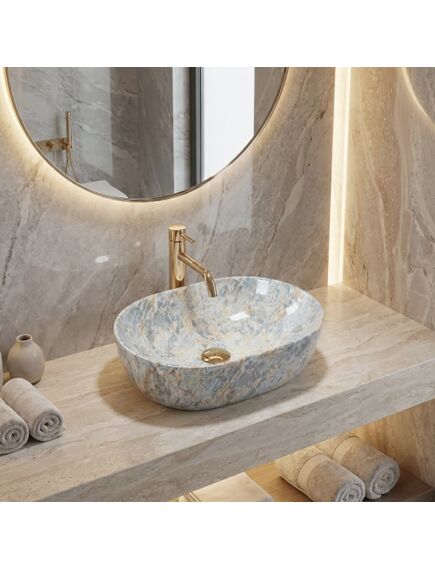 Rea Sanitary Umywalka Nablatowa REA Amelia Ruststone 48, изображение 2