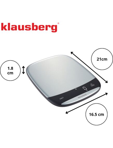 Klausberg Virtuves svari, sudraba krāsā, 10 kg, KLAUSBERG, KB 7936, 4 image