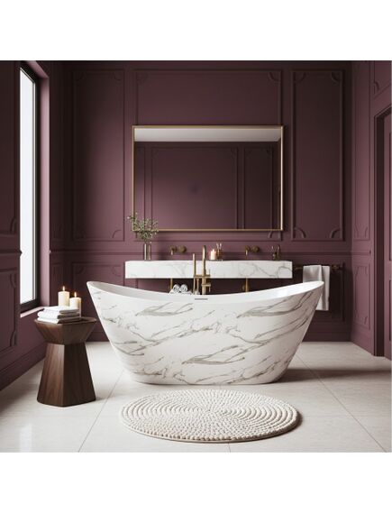 Rea Sanitary Wanna Akrylowa Wolnostojąca Ferrano Slim Nature 170, изображение 3