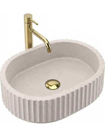 Rea Sanitary Umywalka nablatowa Rea Margaret Beige, изображение 2
