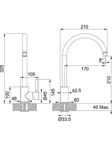 Кухонный смеситель Franke Bat 650 115.0156.315, хромовый, изображение 2
