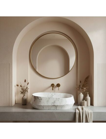 Rea Sanitary Umywalka nablatowa Rea Zoe Dune, 4 image