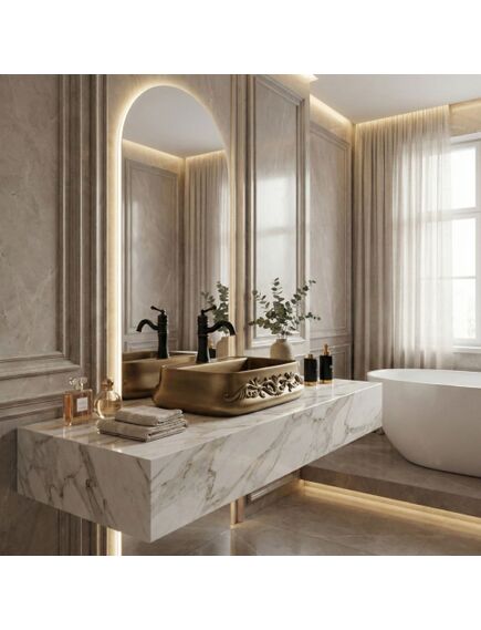 Rea Sanitary Umywalka nablatowa Rea Castel, 4 image