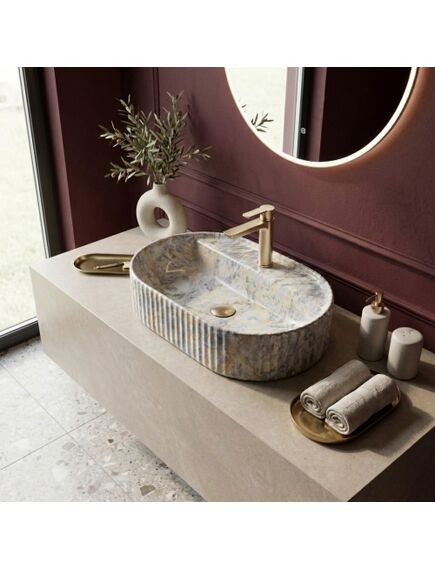 Rea Sanitary Umywalka nablatowa Rea Marcela 60 Ruststone, изображение 2