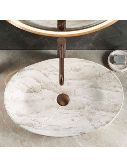 Rea Sanitary Umywalka nablatowa Rea Emilia Reno, 4 image