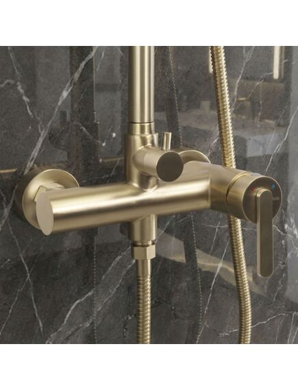 Rea Sanitary Zestaw natryskowy Rea Ontario Złoty Szczotkowany, изображение 3