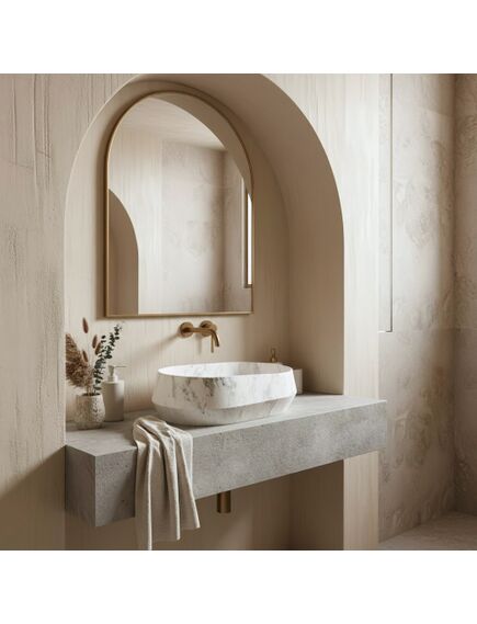 Rea Sanitary Umywalka nablatowa Rea Zoe Dune, 3 image