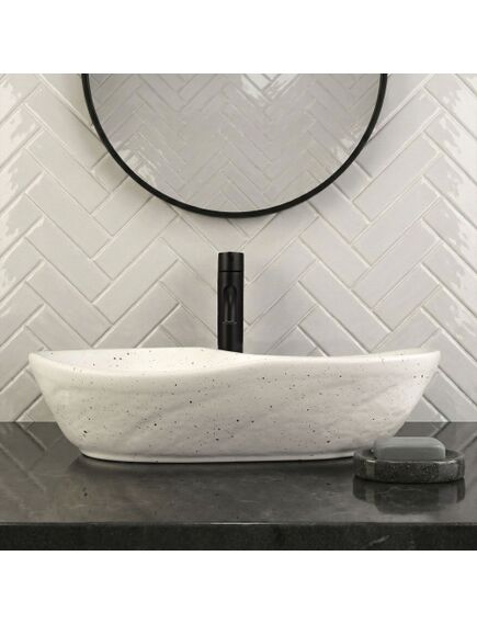 Rea Sanitary Umywalka nablatowa Rea Emilia Grid, 3 image