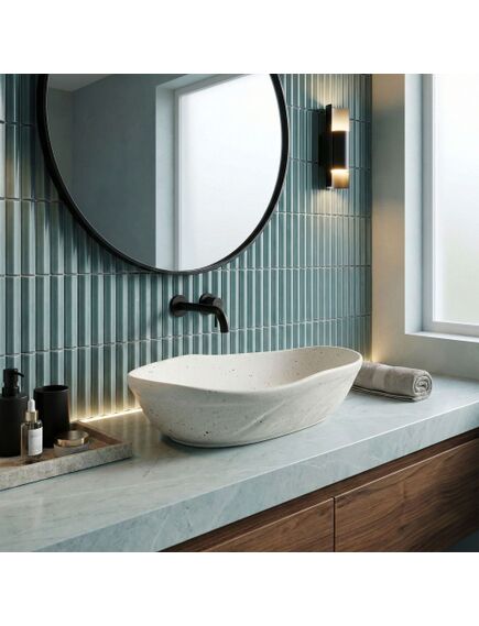 Rea Sanitary Umywalka nablatowa Rea Emilia Grid, 2 image