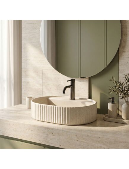 Rea Sanitary Umywalka nablatowa Rea Marcela 50 Vanilla, изображение 5