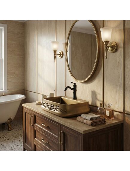 Rea Sanitary Umywalka nablatowa Rea Castel, 3 image