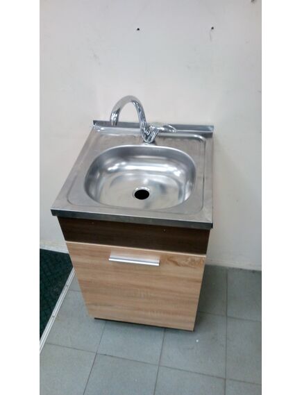 Кухонный комплект шкафчик Greta 50 +  Раковина 50x50 + ZILAN смеситель