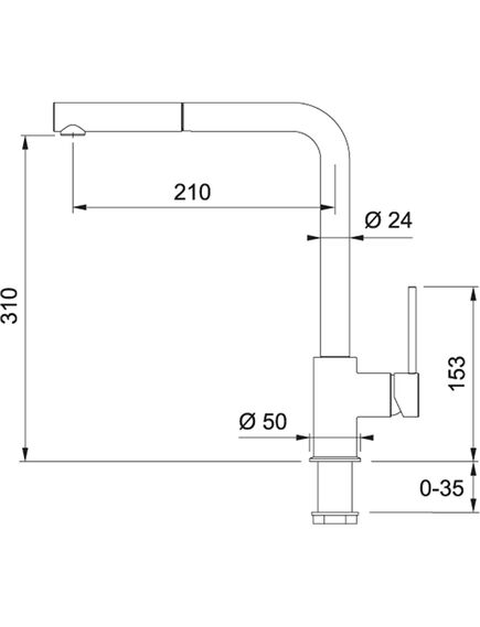 Virtuves ūdens maisītājs FRANKE SIRIUS hromēts/balts, 2 image
