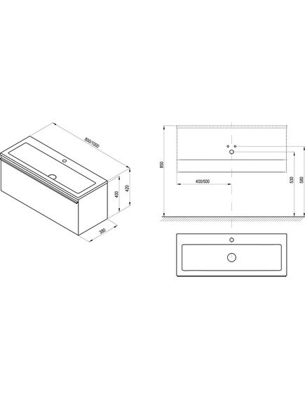 RAVAK Izlietnes skapītis SD Clear 800 WHITE/WHITE, 2 image