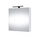 RIVA spoguļskapītis ar LED SV 63 White Matte