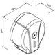 FANECO  Tualetes papīra turētājs POP S J18PGWG, 2 image