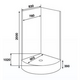 DUSCHY Душевая кабина 90х90х200 82SK25 тонированное стеекло, изображение 2