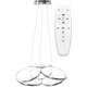 TooLight Moderna griestu lampa LED + PILOT APP795-CP Flat Chrome