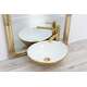 Rea Sanitary Umywalka nablatowa Rea Sofia Gold / White, 2 image