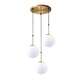 TooLight Piekarināma lampa Golden Glass Milky Ball APP656-3CPR, 2 image
