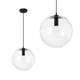TooLight Piekarināma stikla griestu lampa Lassi Black 20 cm APP306-1CP