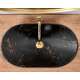 REA Раковина  на столешнице  Royal 60 Black Marble Mat, изображение 4