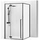 REA dušas kabīne REA  Fargo 90x120 melns paklājiņš