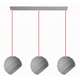 Toolight Lampa Sufitowa Wisząca Potrójna APP384-3CPR