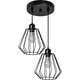 Toolight Lampa Sufitowa Wisząca Podwójna Metalowa Loft 392196