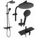 REA Набор для душа   SANTOS черный