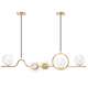 Toolight Lampa Wisząca Gold APP1023-5CP