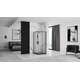 Rea Sanitary Kabina prysznicowa Rea Punto Black 80x80, 4 image