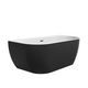 Bathtub FREEDOM W 1660x800 snowwhite/black freestanding